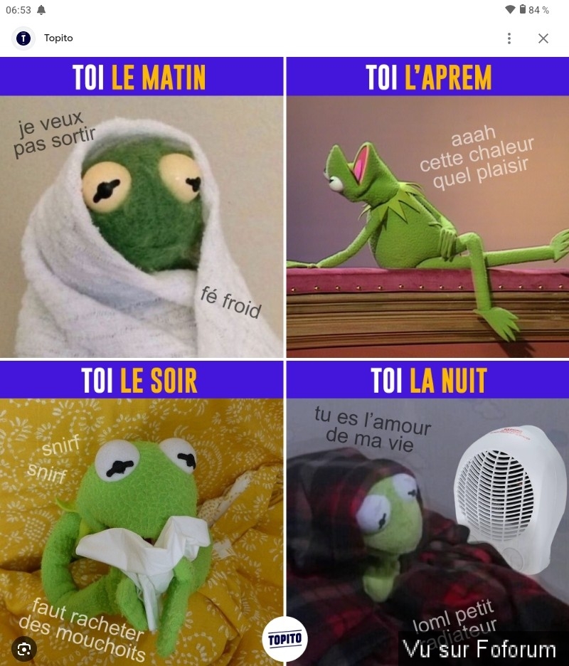 La météo du jour...