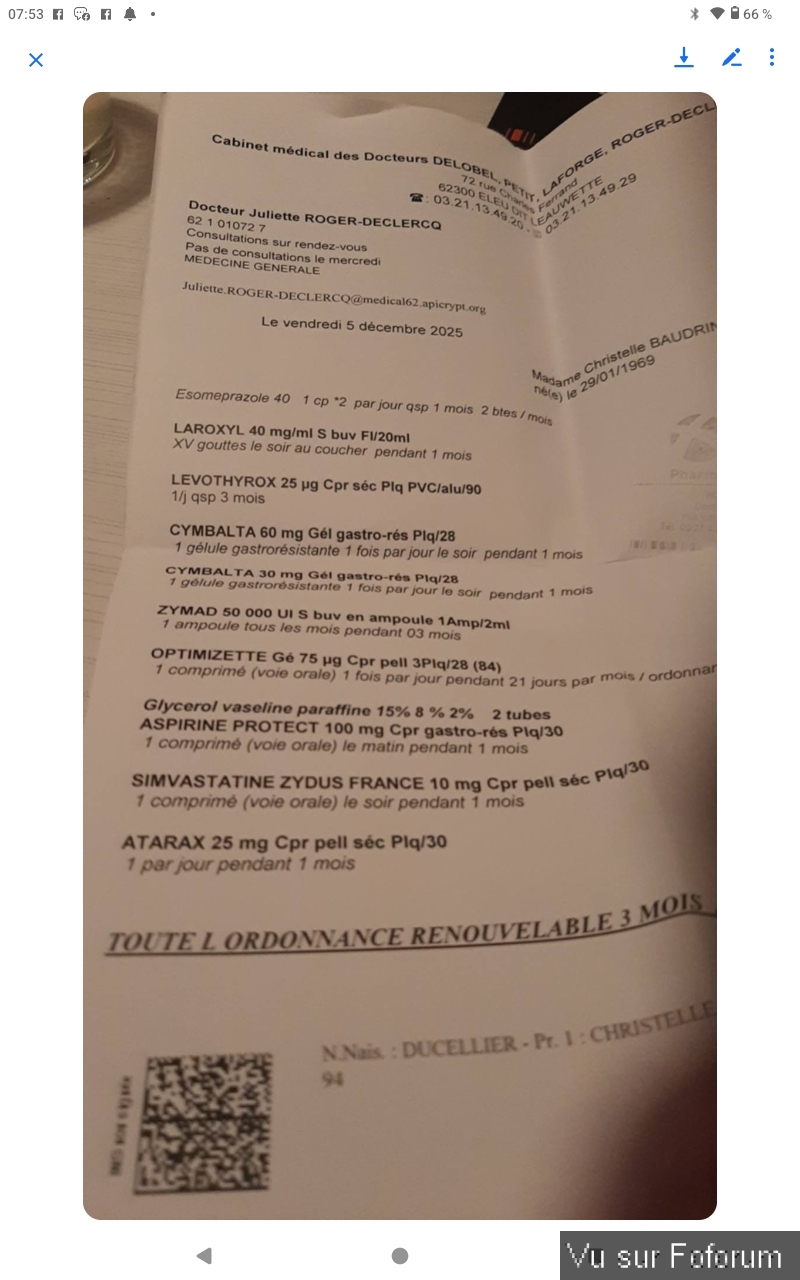 J'ai le résultat de ma maladie