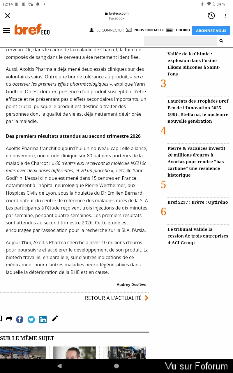 J'ai le résultat de ma maladie