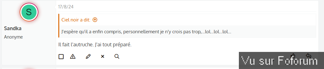 Je quitte le forum