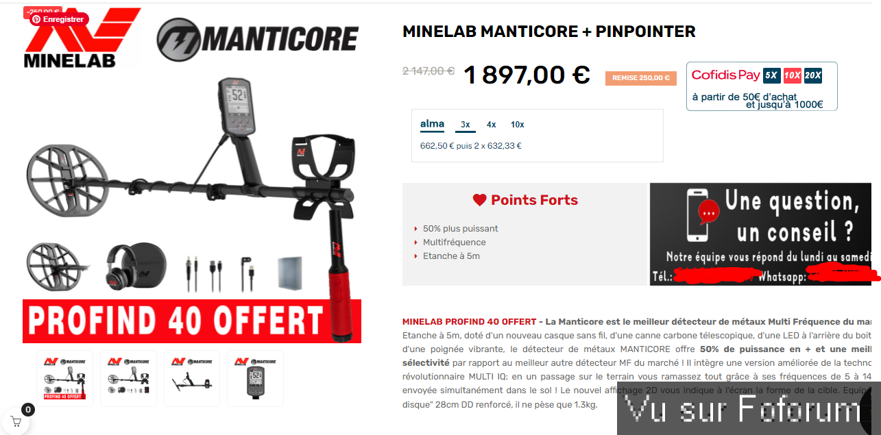 Detection métaux sur les plages