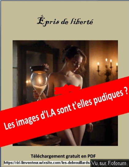 Les I.A génératrices d'images sont t'elles pudiques ?