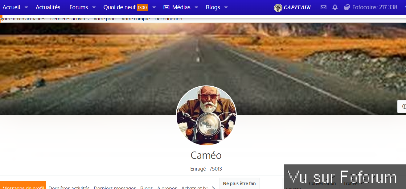 Ce n'est pas une présentation, mais un départ du forum.