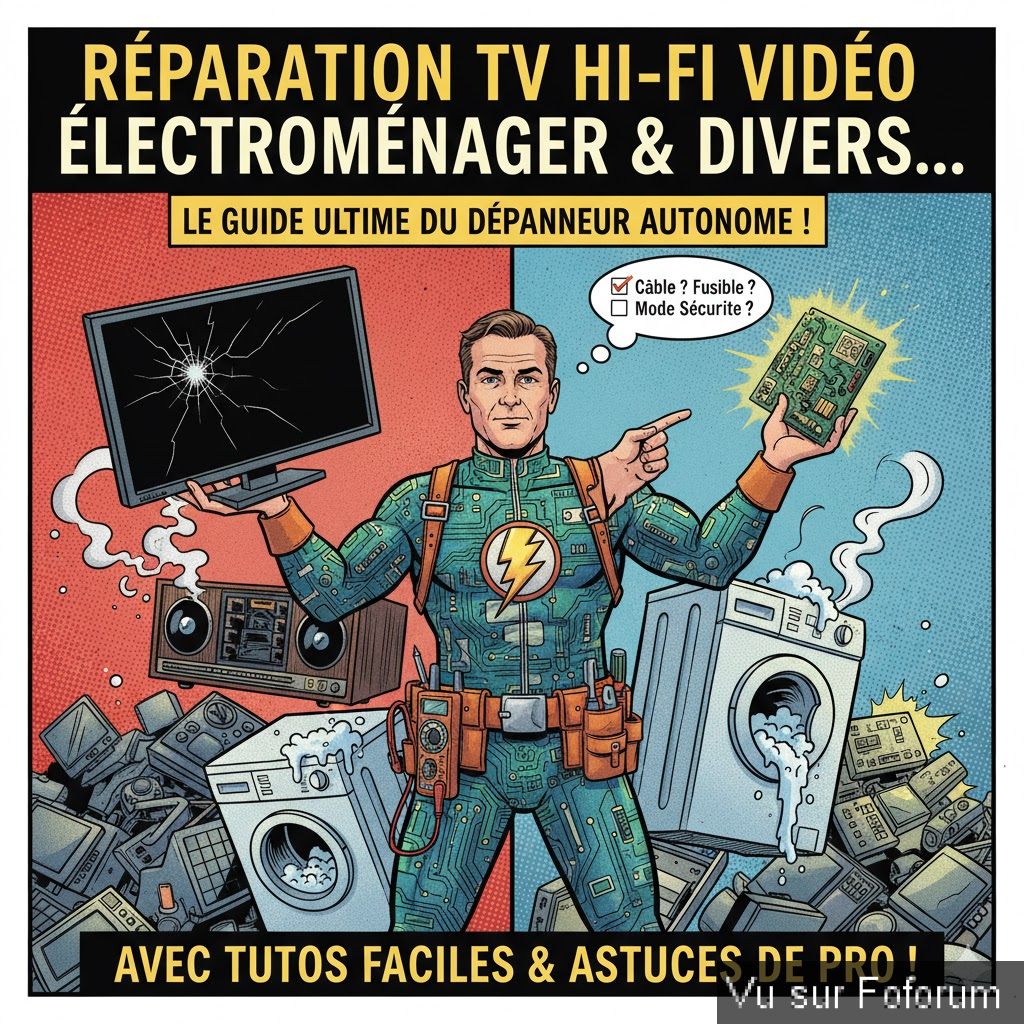 🛠️Dépannage TV, Hi-Fi, Vidéo, Électroménager et Divers... Le Guide Ultime de l'Autonomie en Réparation ! 🛠️ 🛠️Dépannage TV, Hi-Fi, Vidéo, Électroménager et Divers... Le Guide Ultime de l'Autonomie en Réparation ! 🛠️