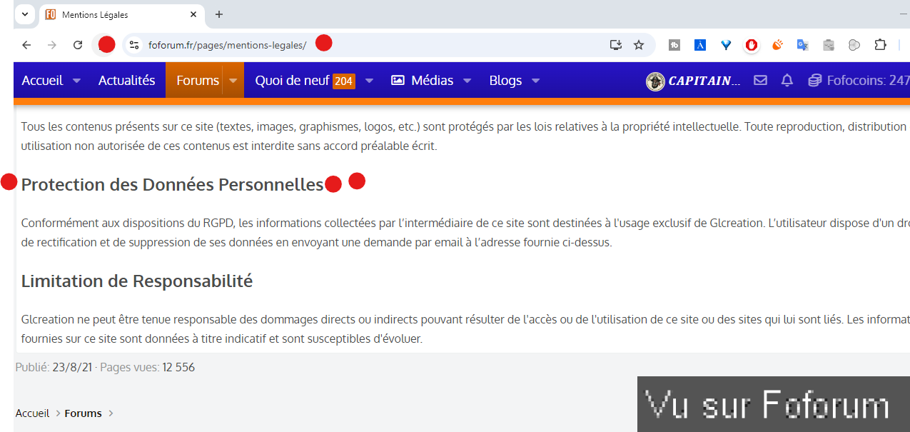 Vous vous êtes inscrit sur le forum mais ...