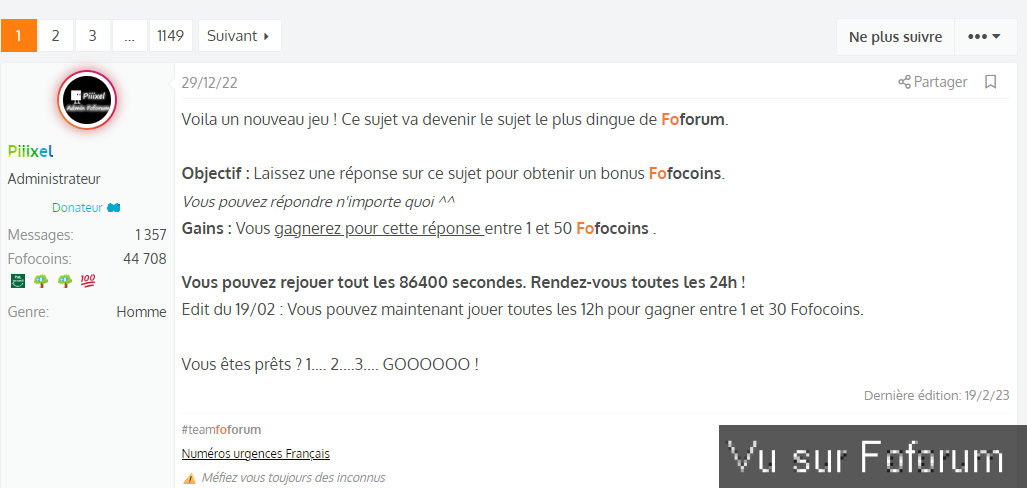 Je propose un sondage avec l'intervention de @Piiixel s'il est d'accord