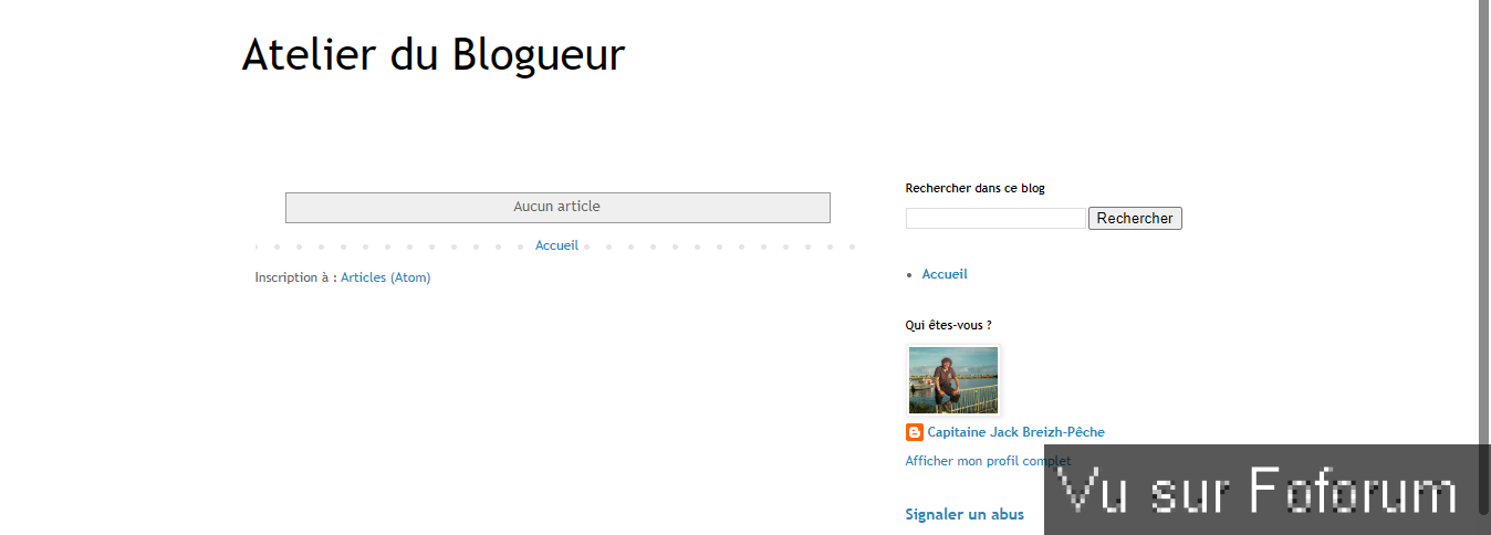 BLOGGER : Atelier du Blogueur