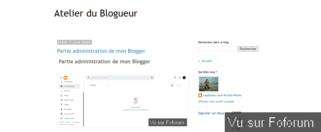 BLOGGER : Atelier du Blogueur