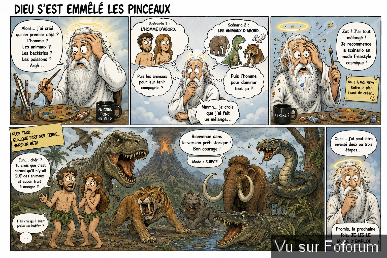 Dieu est une invention humaine remaniée au fil des siècles