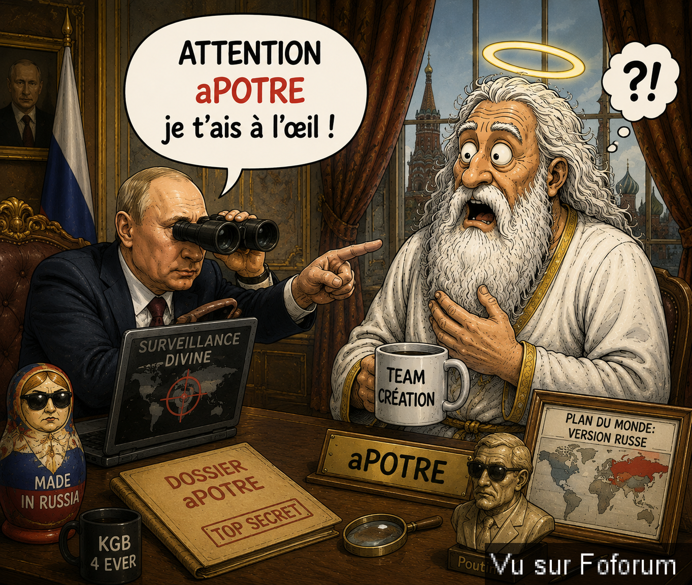 Poutine se prend il pour dieu ou est il un ogre?