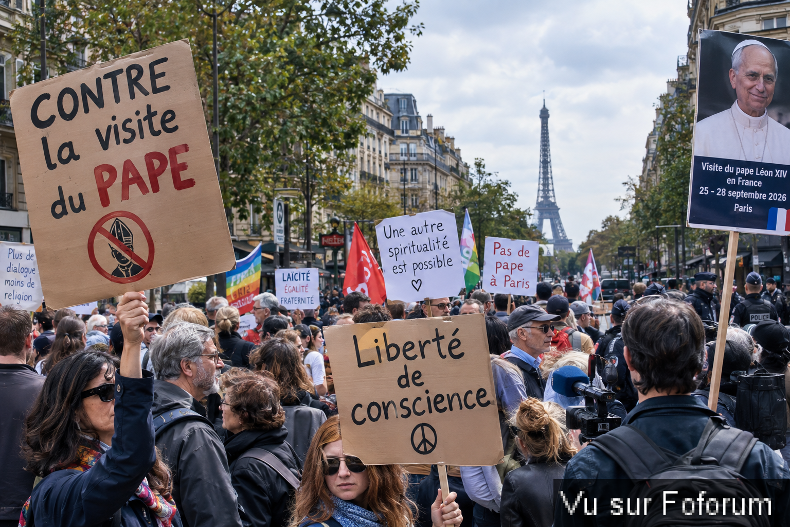Le Pape a Paris ..
