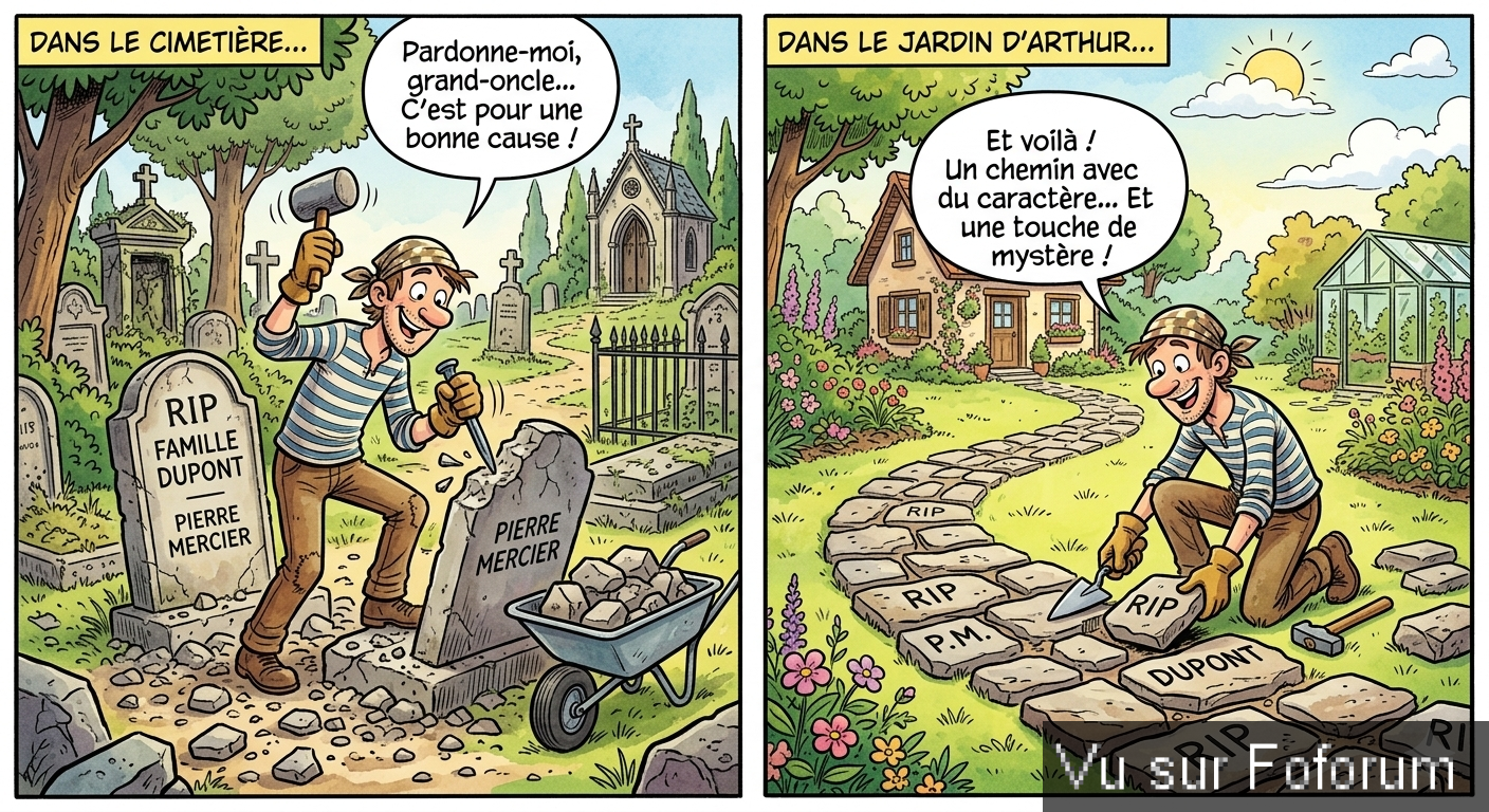 Recueillement et Pierre Tombale ..