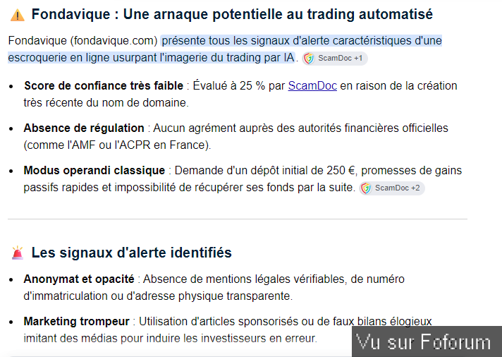 fondalvique I A belle ARNAQUE