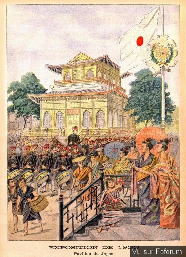 Exposition Universelle de 1900 de Paris pavillon du Japon.