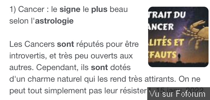 Quel est votre signe astrologique ?