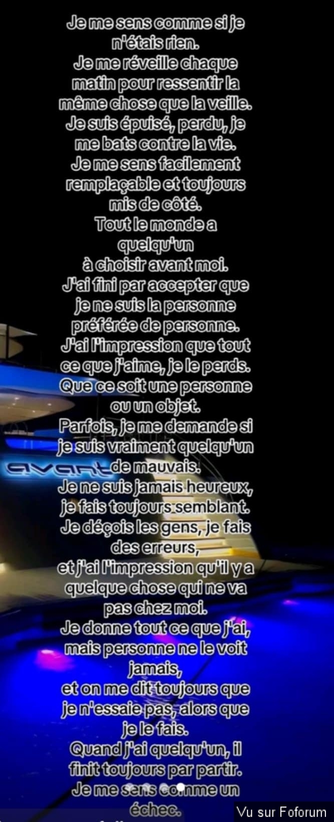 Pour vous mes amis, mon quotidien et ma santé