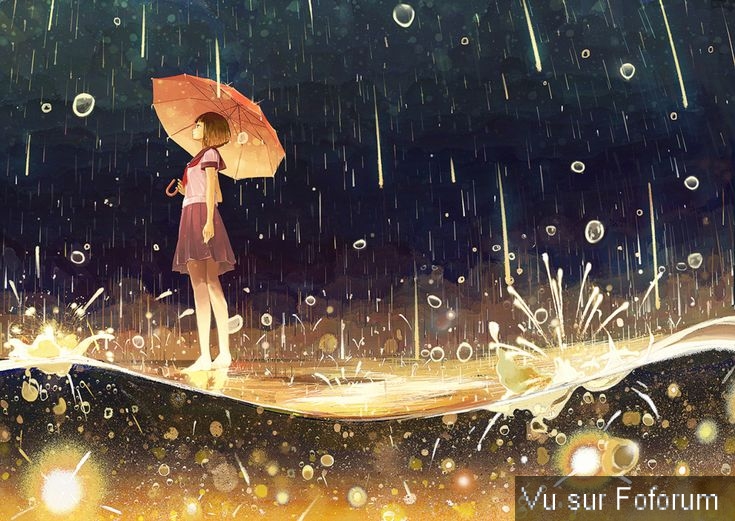 Sous la pluie… ( petit poème )