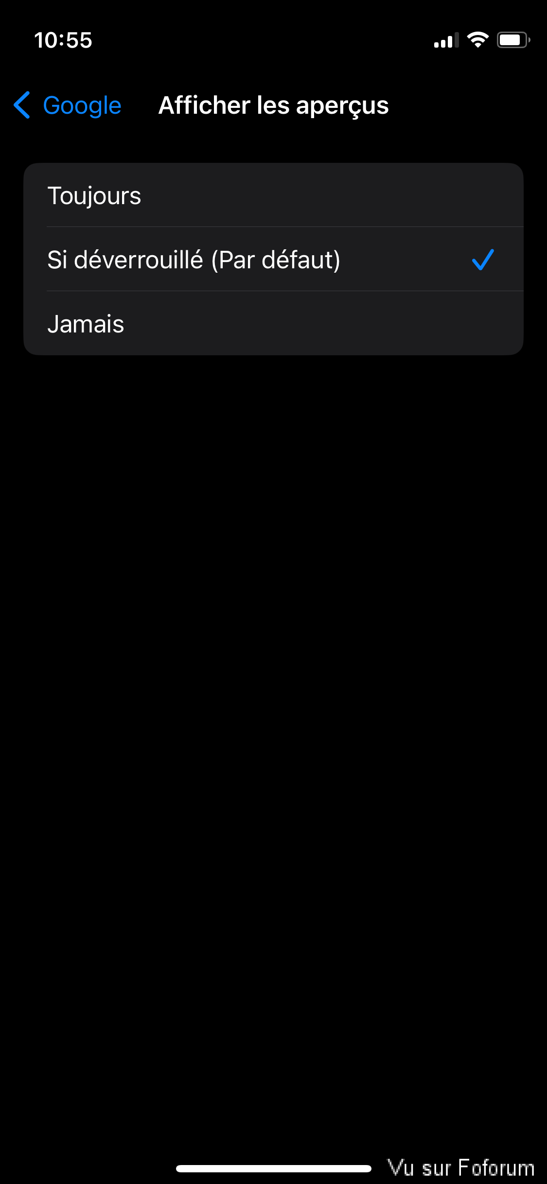 Problème de notification sur mon iPhone