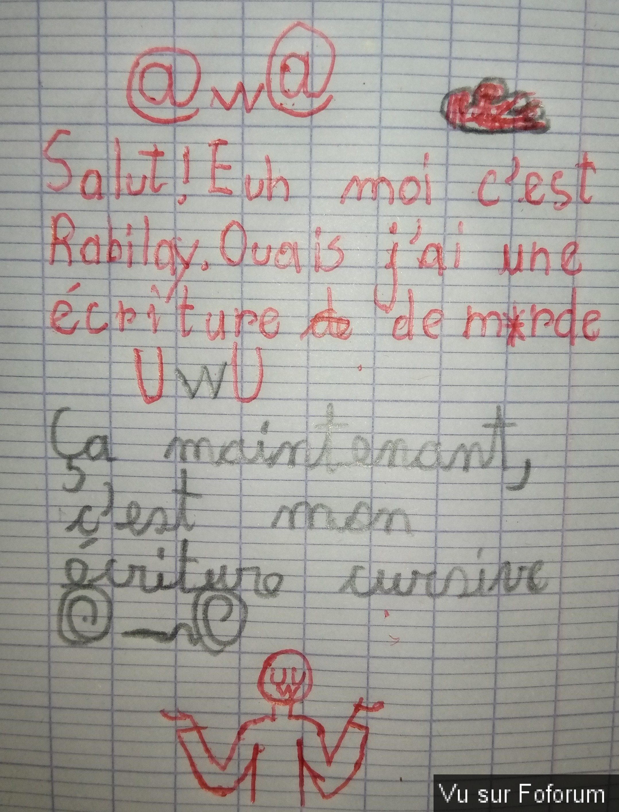 Votre écriture… Je me pose la question ! ✨