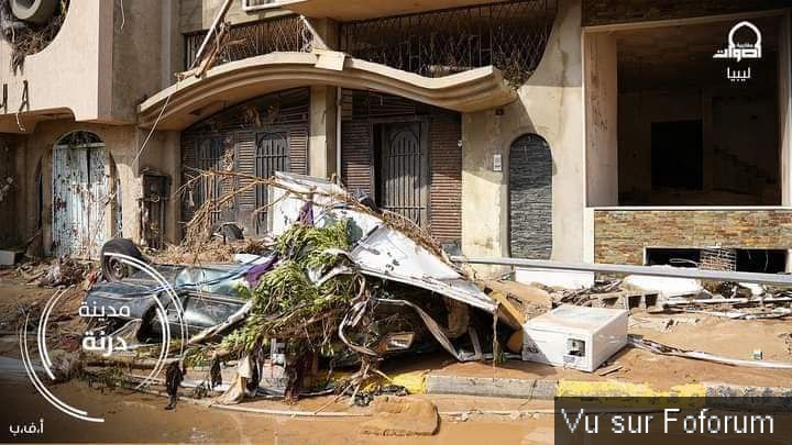Derna ravagée après le passage du cyclone "Daniel"