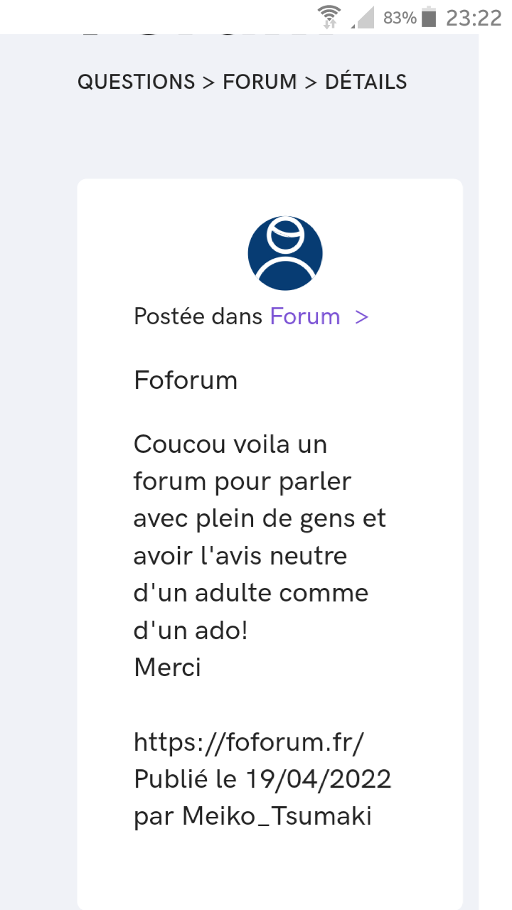 Mission Foforum plus grand forum de France 🇫🇷