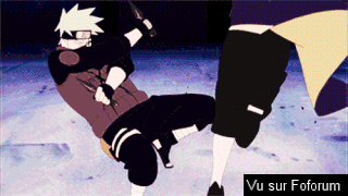 Kakashi et Obito combat final