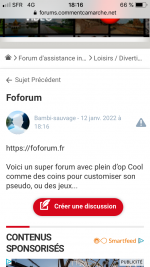 Mission Foforum plus grand forum de France 🇫🇷