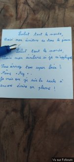 Votre écriture… Je me pose la question ! ✨