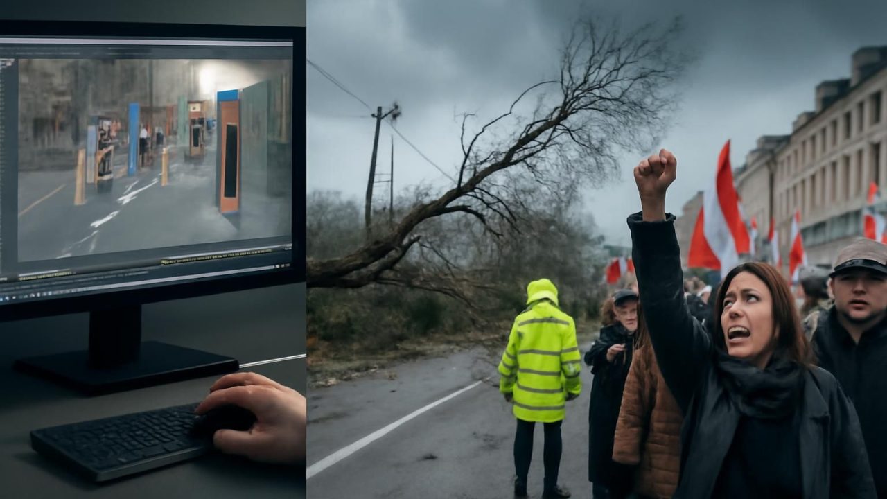 Tempête Austen : 161 000 foyers privés d’électricité, Macron limite les manifestations, un virus inédit fait un mort : illustration des principaux sujets