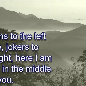 Stealers Wheel ~ Stuck In The Middle With You [LYRICS]