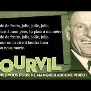 Bourvil - Salade de fruits - Paroles (Lyrics)