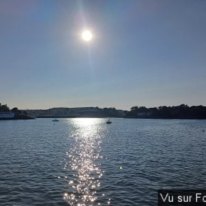 Soleil qui marque la frontière entre Douarnenez et Tréboul